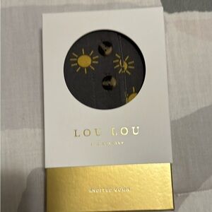 Lou lou & company knotted newborn gown with suns - new in box